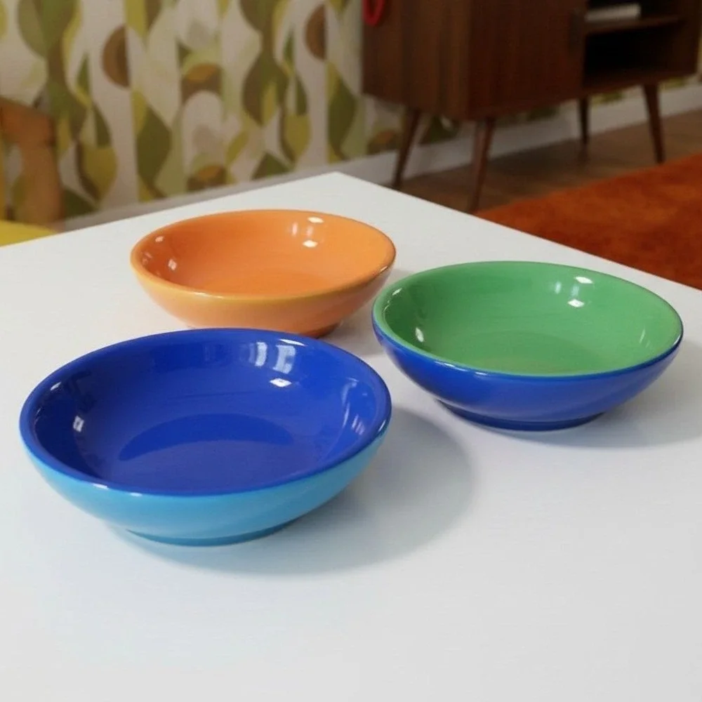 Sonoma Life‎ + Style Summer Stripe Sauce Bowls, Set of 3, Multicolor Kitchenware